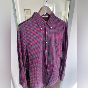 Gant Rugger “The Hugger” plaid button down shirt